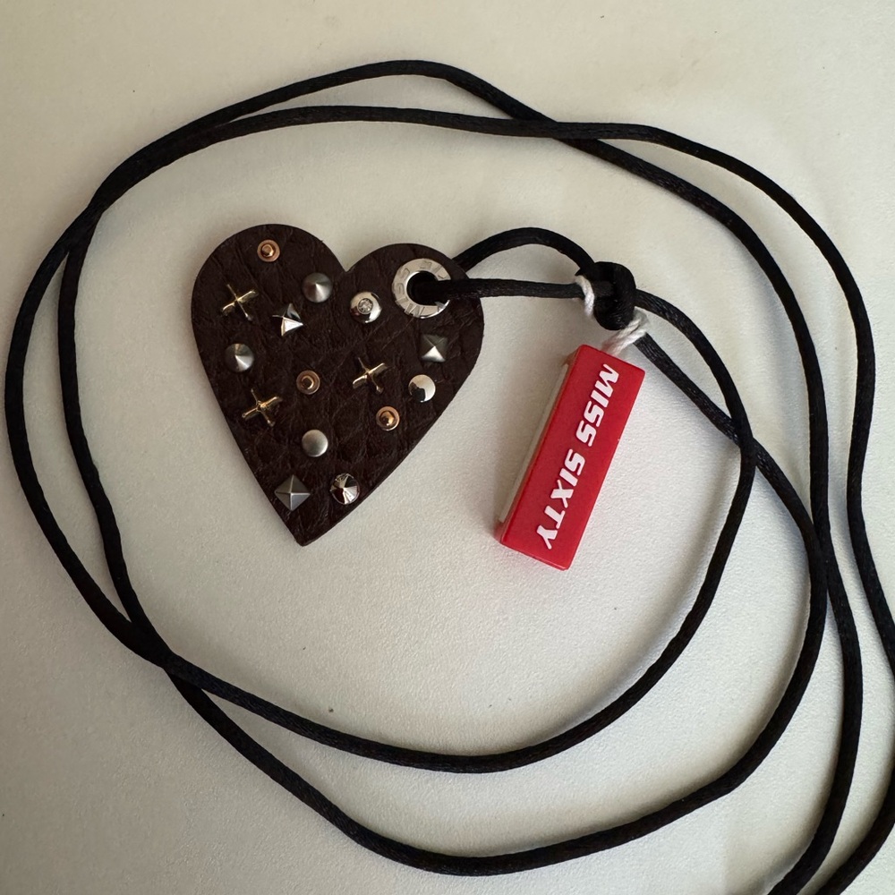 Miss Sixty Brown Heart Pendant Necklace
